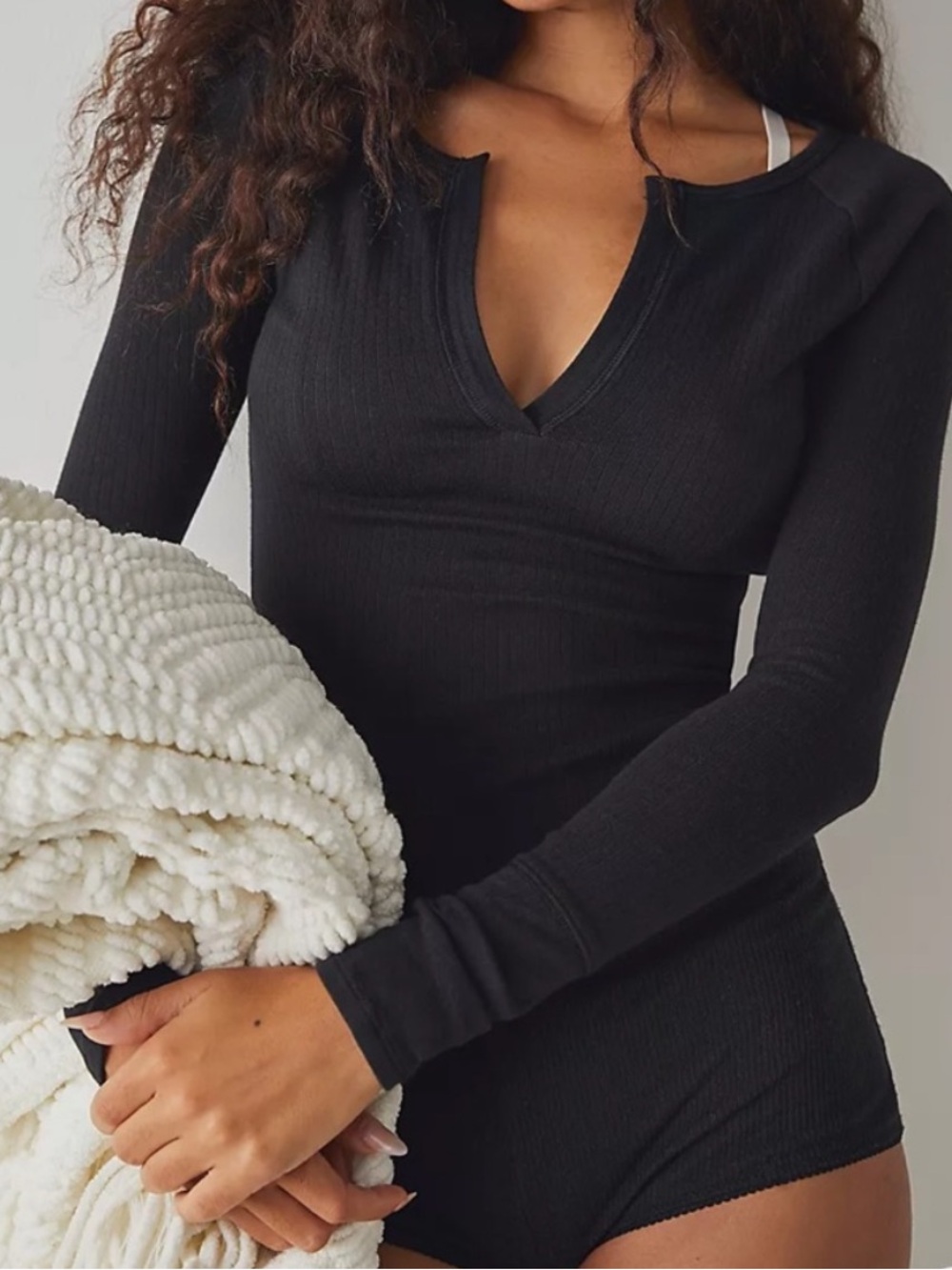 Free People Billie Layering Top Black Size Small